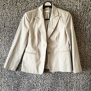 Womens Light Gray Blazer/Office  Carrier Workwear Jacket Size 8